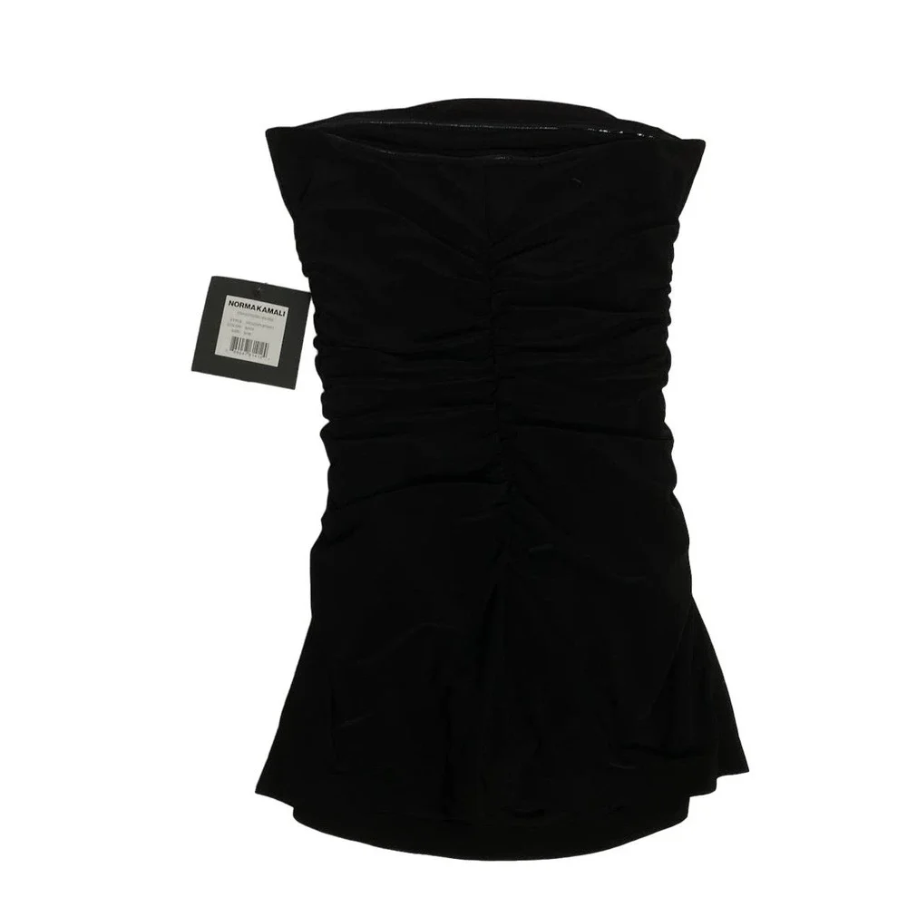 Norma Kamali Strapless Pickleball Mini Dress /  small - Picture 3 of 5